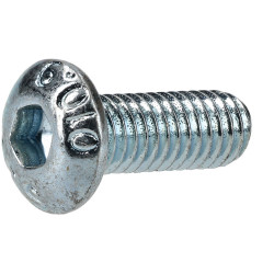 R-TECH 337331 M3 X 8 Hex Socket Button Screws Steel BZP - Pack Of 100