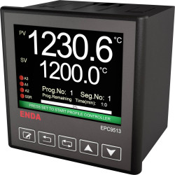 Regulator uniwersalny Enda EPC9513-230 B, E, J, K, L, N, R, S, T, U, Pt100, NTC Przekaźnik 2 A, SSR (S x W) 96 mm x 96 m
