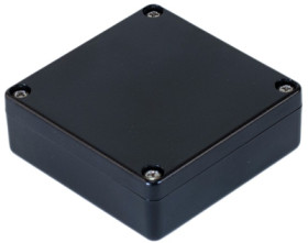 PC miniature enclosure, (L x W x H) 60 x 60 x 22 mm, black (RAL 9005), IP68, 1551WTBK