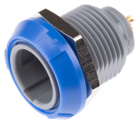 Złącze wielostykowe przemysłowe 2-pinowe, panelowe Gniazdo LEMO