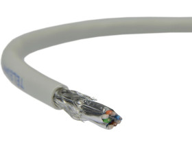 Kabel FTP kat.7 S/FTP 4x2x0,46 linka szara LSOH Telegärtner /305m/