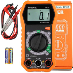 Multimetr cyfrowy HK32 Honeytek CAT III 600V 10A podświetlenie 2000 zliczeń