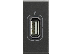 AXOLUTE Gniazdo USB 1 modułowe antracyt HS4285 LEGRAND