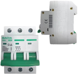 Wyłącznik Nadprądowy Bezpiecznik Nadmiarowo Prądowy 3faz B 3P 40A 6kA Gacia