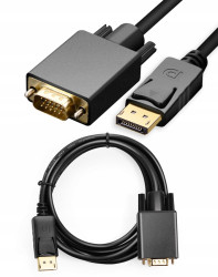 DP DisplayPort Male to VGA Male 2m Adapter Cable