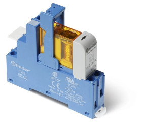Przekaźnikowy moduł sprzęgający 15,8mm, 1P 10A 48V AC, styki AgNi, zaciski śrubowe, szyna DIN 48.31.8.048.0060SMA