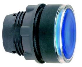 Główka przycisku podświetlanego nieb. kryta, O 22 , z sam. powr. żarówki BA9s ZB5AW36