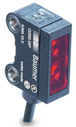 Czujniki fotoelektryczne Retrorefleksyjny w obudowie prostokątnej Baumer NACISNĄĆ/POCIĄGNĄĆ zakres 0 → 3 m.