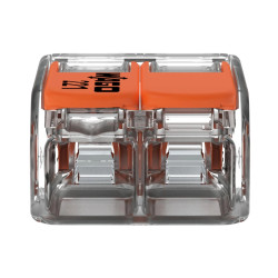 Szybkozłączka instalacyjna 2x0,20-4mm² | WAGO 221-412