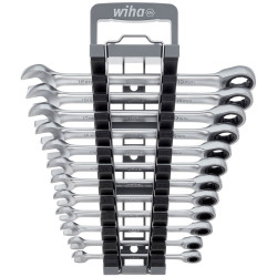 Wiha 44665 Ring Ratchet Spanner Set, 12 Piece