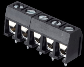 CTB5202/5 Solderable screw terminal - 5-pole, RM 5 mm, 90°