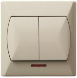 Akcent, Łącznik dwugrupowy, świecznikowy z podświetleniem, b