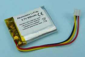900mAh 3,7V Li-PO 3-PIN 40x29x7mm