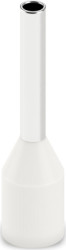 Insulated wire end ferrule, 0.75 mm², 14 mm/8 mm long, UL 486F, white, 2100111