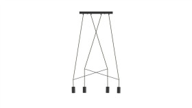 Nowodvorski Lampa Wisząca Imbria Gu10 X 4 Stal Lakierowana Przewód W Oplocie...