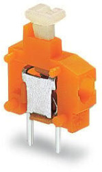 PCB terminal, 1 pole, pitch 3.81 mm, AWG 20-16, 17.5 A, push-in cage clamp, yellow, 235-776