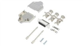 Mhdm-15Fssc D-Sub Żeńskie Proste Zacisk Śrubowy Na Przewód 13Mm Pin 15