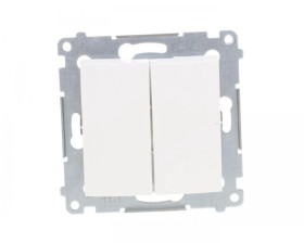 Simon 54 Łącznik bryzgoszczelny świecznikowy IP44, szybkozłącza, biały DW5B.01/11