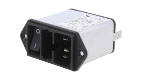 Dd12.6111.111Złącze Zasilające Ac Gniazdo Męskie 6A 250Vac 0,8Mh Cx: 100Nf