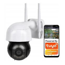 Inteligentna kamera IP WiFi LAN POE Kruger&Matz Connect C60 (Tuya) zewnętrzna obrotowa kula / KM2210