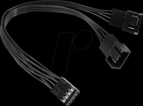 88885521 Cable 4-pin PWM connector &gt; 2x 4-pin PWM socket, 15 cm