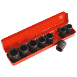 Sealey AK77/9M Impact Socket Set 8pc 3/4&quot;sq Drive Metric