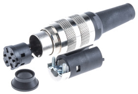 Złącze wielostykowe przemysłowe 7-pinowe M16 Montaż na kablu Wtyczka binder