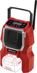 Radio na budowę Einhell TC-RA 18 Li BT - Solo FM czerwony