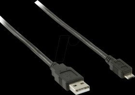 CCGB60500BK20 USB 2.0 Cable, A male > Micro-B male, 2 m, black