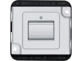 MERTEN WANDALOODPORNY Wyłącznik schodowy z sygnalizacją załączenia aluminium MTN3106-7060 SCHNEIDER ELECTRIC