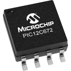 PIC Microcontroller, 8 bit, 4 MHz, SOIC-8, PIC12C672-04SM