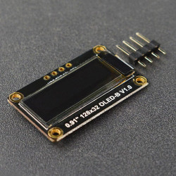 Fermion: Monochrome 0.91” 128x32 I2C OLED Display