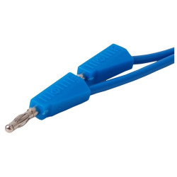 Przewód pomiarowy PPS110-BU 1m 2x Banan, Niebeiski 4mm 20A