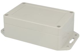 Obudowa; uniwersalna; ZP120.80.45UJH TM; ABS; 120mm; 80mm; 45mm; IP65; jasnoszary; hermetyczna; uchwyty montażowe; z tulejkami m