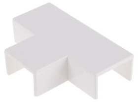 Teownik płaski do koryt kablowych PVC Trójnik płaski 25 x 16mm RS PRO