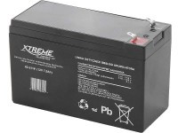 XTR7-12 Akumulator firmy żelowy XTREME 12V 7Ah wymiary: 151x65x99mm; masa: 2.21