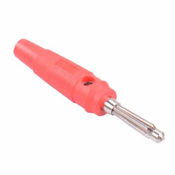 Red 4mm Test Plug 32A