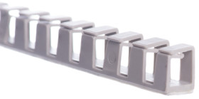 Wiring duct, (L x W x H) 500 x 10 x 10 mm, PP, gray, HS-VK-FLEX10
