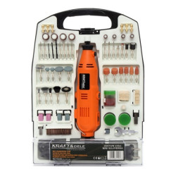 Mini szlifierka - wiertarka Kraft&Dele 270W + akcesoria - 235 elementów - KD10245