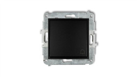 Icon Mechanizm Łącznika Zwierny Dzwonek Czarny Mat 12Iwp-4