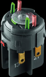 1.20.126.103/9000 FS - universal switching element - QA, 1 NC + 1 OC + light guide