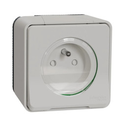 Mureva Styl Gniazdo 2P+PE białe MUR39030