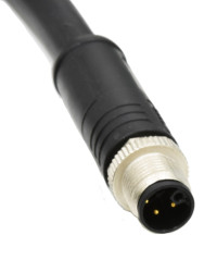 Złącze wielostykowe przemysłowe 8-pinowe M12 Montaż na kablu Wtyczka Amphenol Industrial