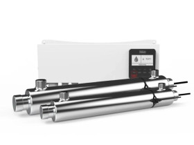 TECH AUV-1.81 S - Przepływowa lampa UV do wody ze sterownikiem