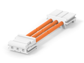 Kabel przewód-płytka, 300 V, raster: 2.5mm, 300mm, Pomarańczowy