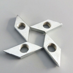 M5 Rhombus Nuts for 3030 T-slot Aluminum Profiles - TSLOT, T-NUT, TNUT - 10 pcs