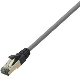 kabel LAN LogiLink CQ8022S, 1 szt., RJ45, CAT 8.1, S/FTP, 0.50 m, jasnoszary