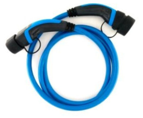 Przewód ładowania 22kW-32A-3f Type2-Type2 7,5m blue