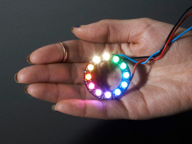 NeoPixel Ring - 12 x 5050 RGBW LEDs w/ Integrated Drivers (Natural White - ~4500K)