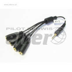 Wtyk Jack 3,5mm - 4xgn. Jack 3,5mm na kablu